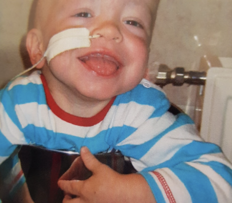 Thijmen Lensen als baby. 3FM Serious Request.