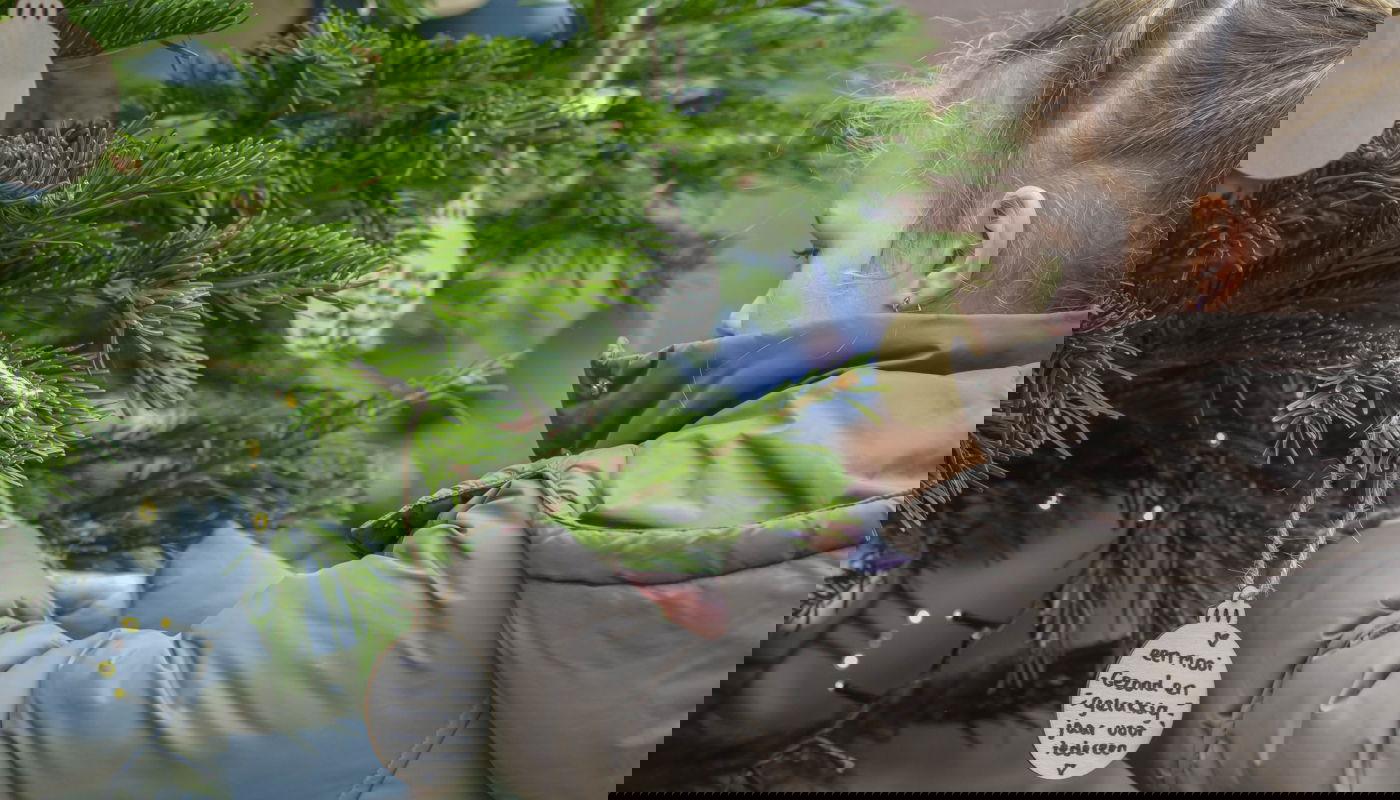 Kerstboom voor kinderen met een spierziekte SPORTPLEIN Spieren voor Spieren title=